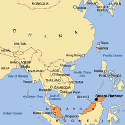 マレーシア地図